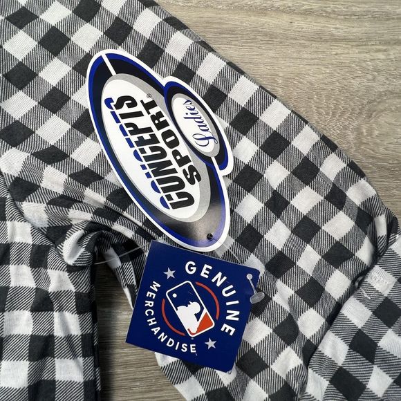 Pittsburg Pirates Pajamas Womens Medium Charcoal  Plaid Button Up Sleep Wear Top - Picture 11 of 16